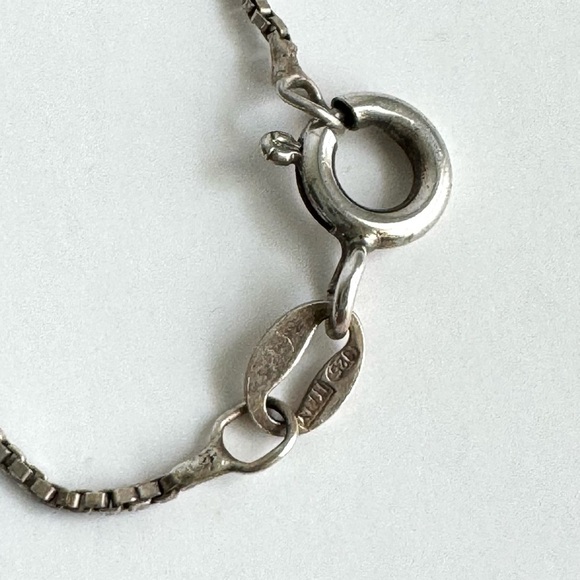 Native American Turquoise Necklace Running Bear Paw Claw Feather Sterling Silver - Picture 7 of 10